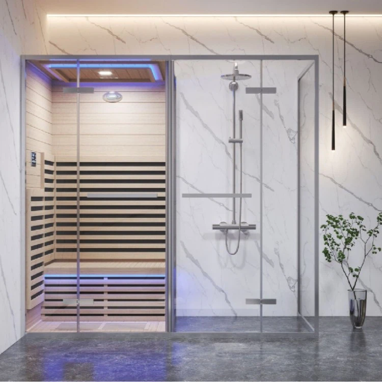 outdoor steam shower room